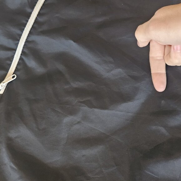 VTG University Of Iowa College Of Pharmacy Anorak Jacket Black Nylon Sz XL Hood - Picture 7 of 10